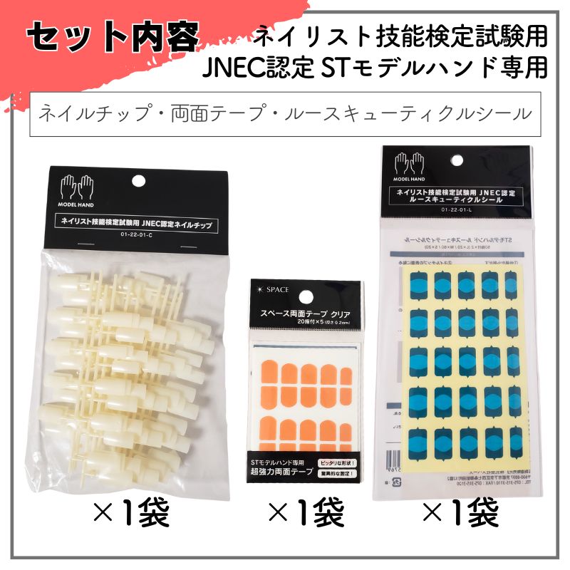 メール便送料無料］ JNEC認定 ネイルチップ＋ルース